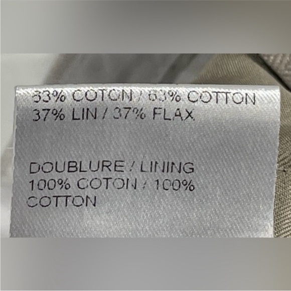 Chloe Amanda Bermuda Shorts Beige Linen Blend NWT - Picture 5 of 7